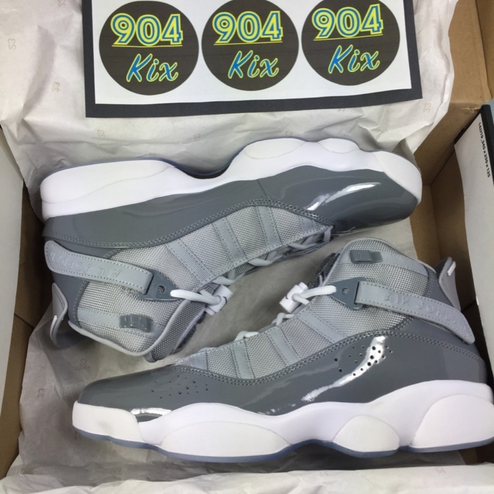 **SOLD!** Air Jordan 6 Rings, Cool Grey, Sz 9 - Picture 2 of 7
